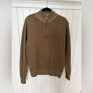 Vintage Structure Zip-Up Sweater